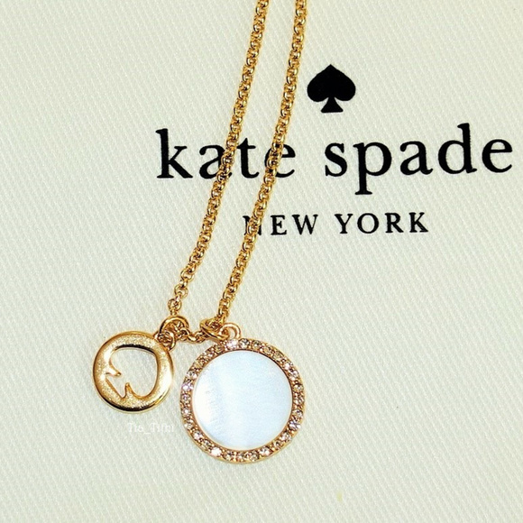 kate spade Jewelry - Kate Spade Spot the Spade Pave Charm Pendant